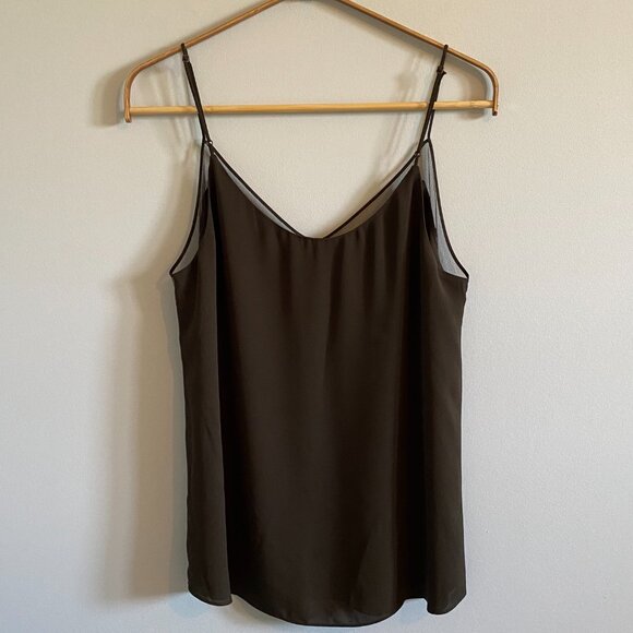 Babaton Flowy V-Neck Camisole with Mesh Neckline Detail - Picture 4 of 11